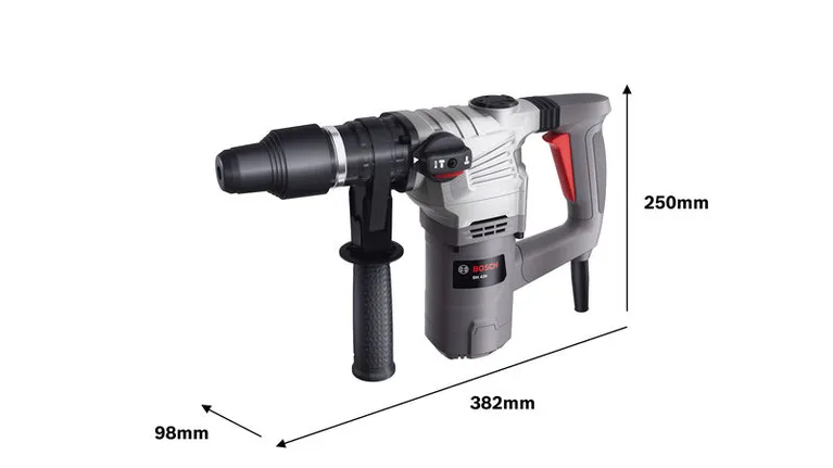 Bosch BH 426 Rotary Hammer SDS Plus - Dimensions 382x98x250mm
