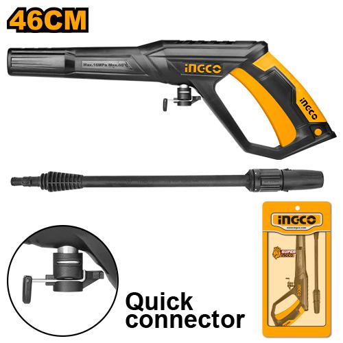 INGCO AMSG028 Pressure Washer Spray Gun with Quick Connector and 46cm Lance
