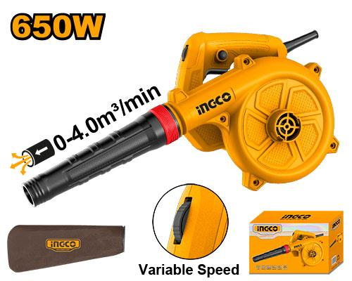 INGCO AB6508 Aspirator Blower 650W with variable speed control and dust bag